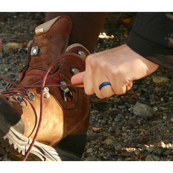 Silicone Wedding Rings (Set of 4) Color - Classic Combo 2 Mens Safety Rings - Picture 4 of 8